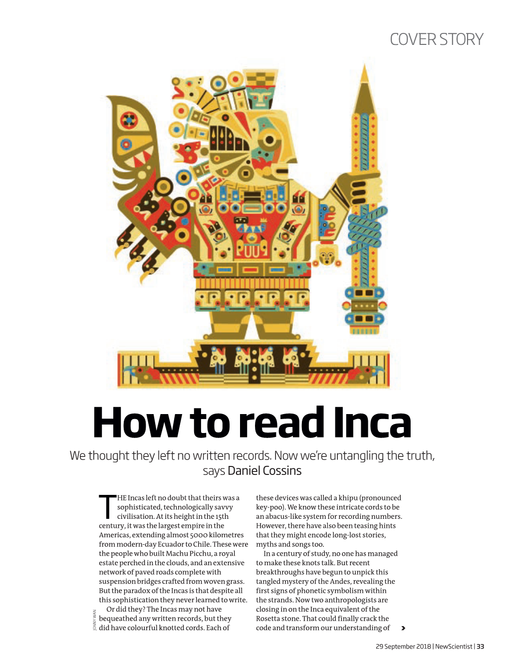 How to Read Inca We Thought They Left No Written Records