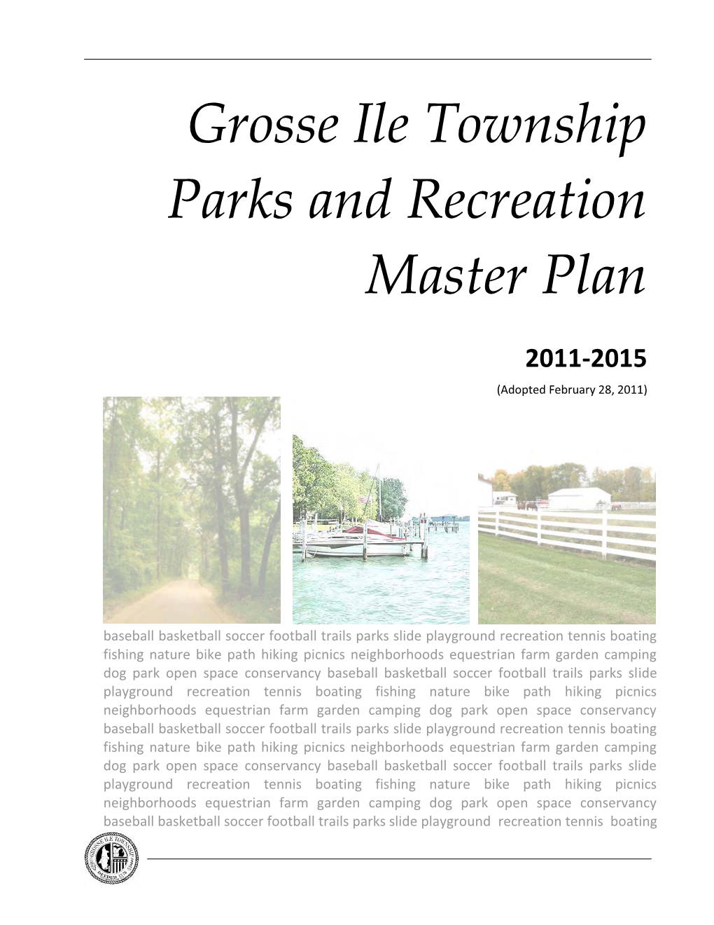 Grosse Ile Township Parks and Recreation Master Plan