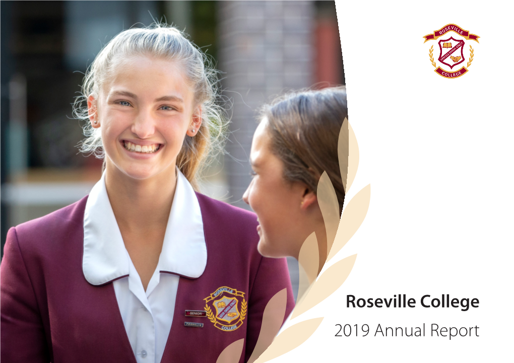 Roseville College 2019 Annual Report Contents