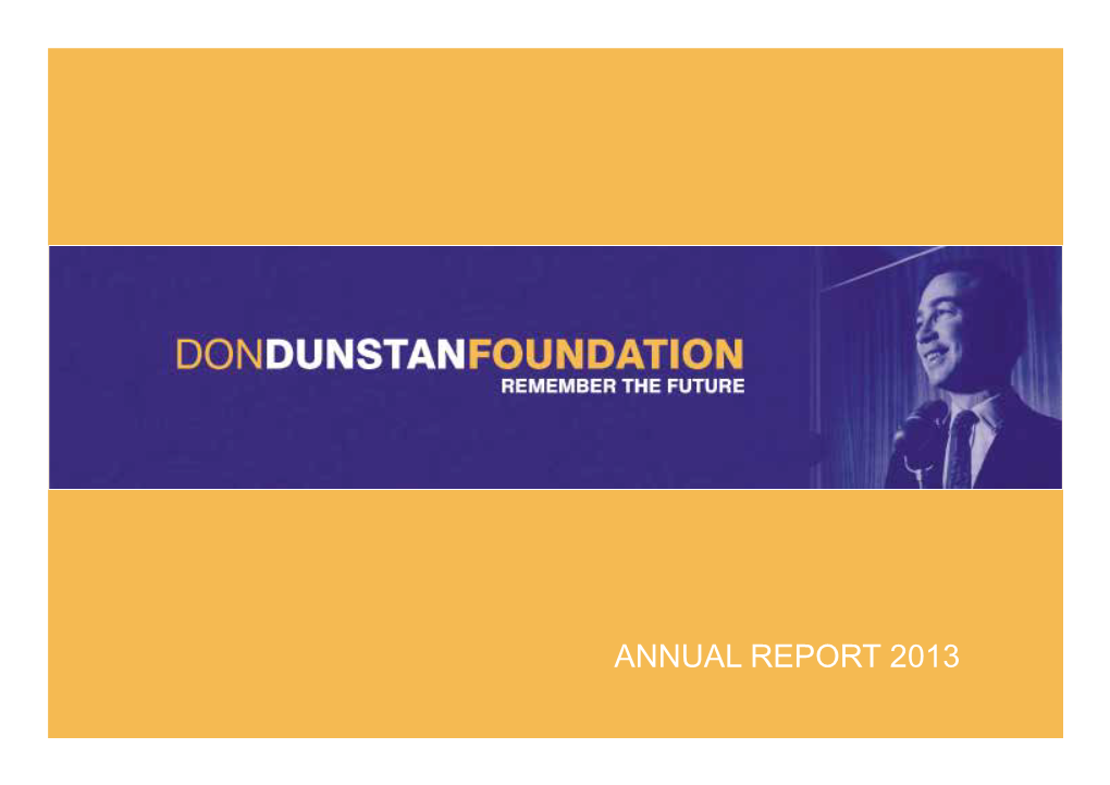 Annual Report 2013 Chairman’S Report