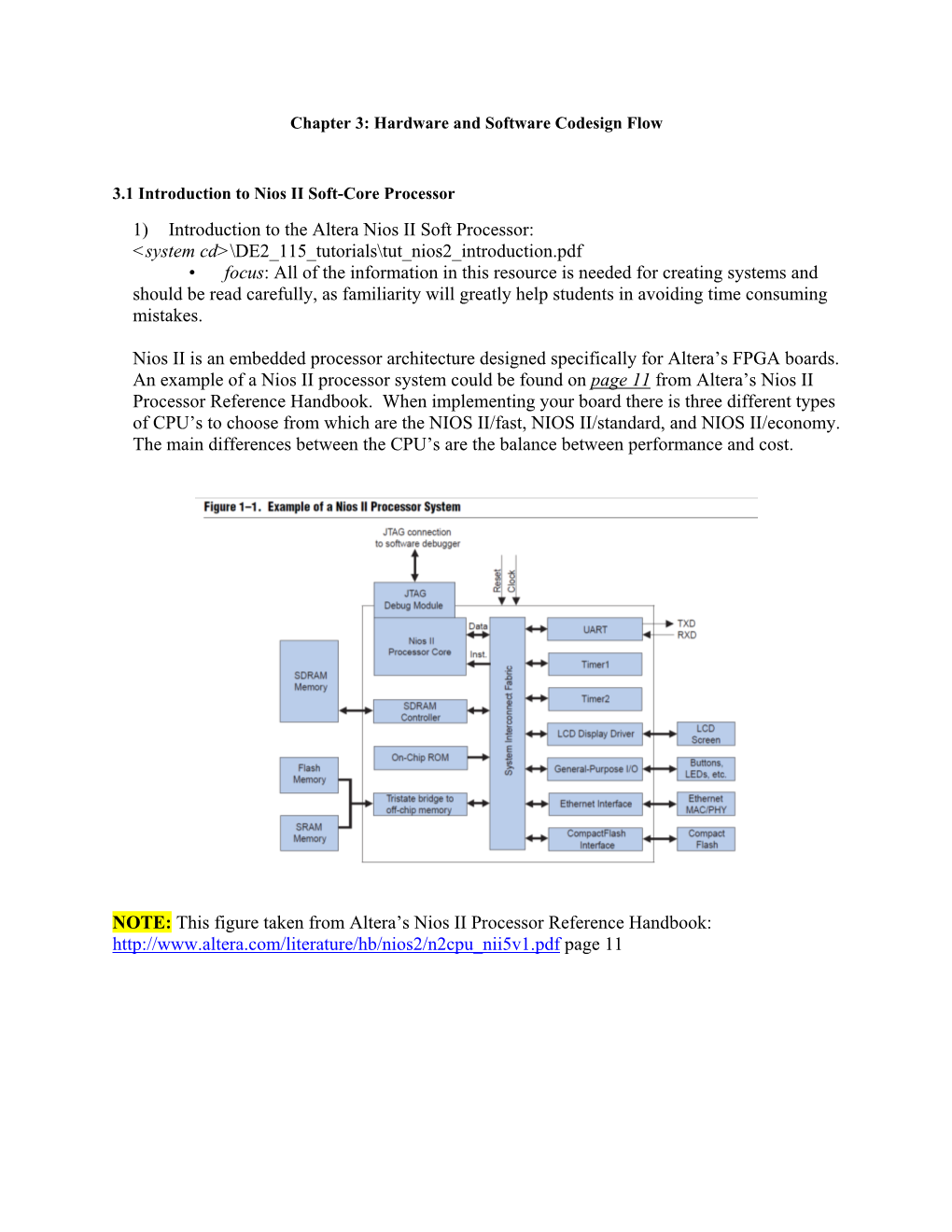 Chapter 3: Hardware and Software Codesign Flow 3.1 Introduction To