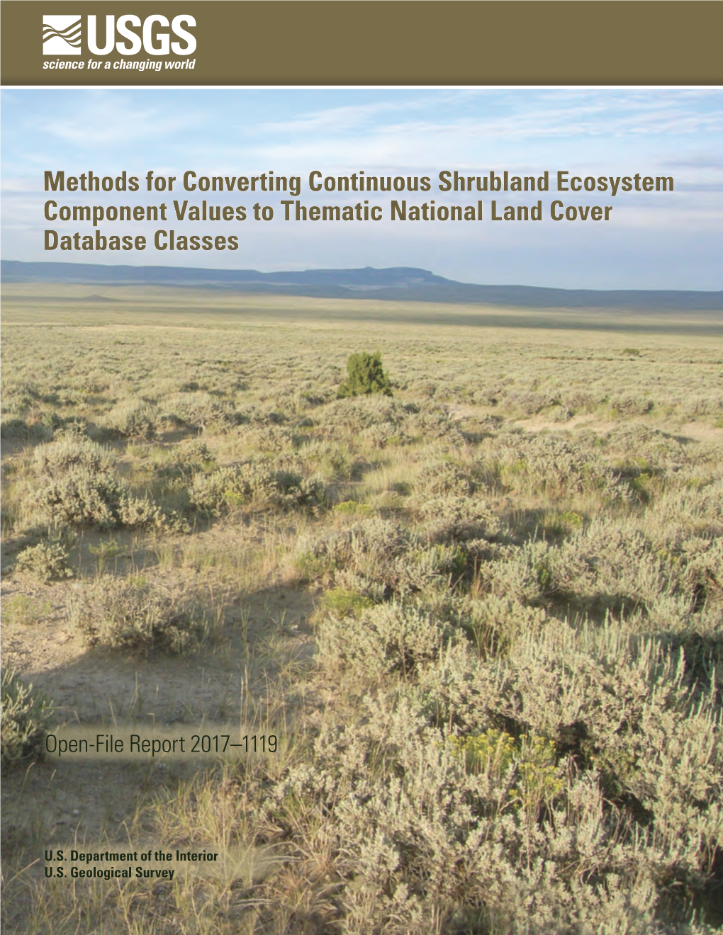 Methods for Converting Continuous Shrubland Ecosystem Component Values to Thematic National Land Cover Database Classes