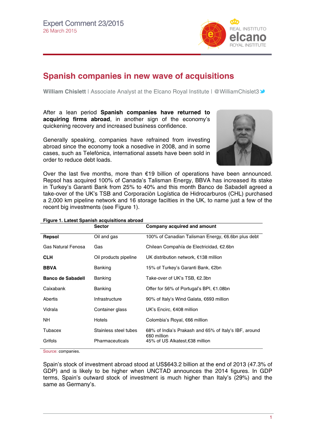 Spanish Companies in New Wave of Acquisitions