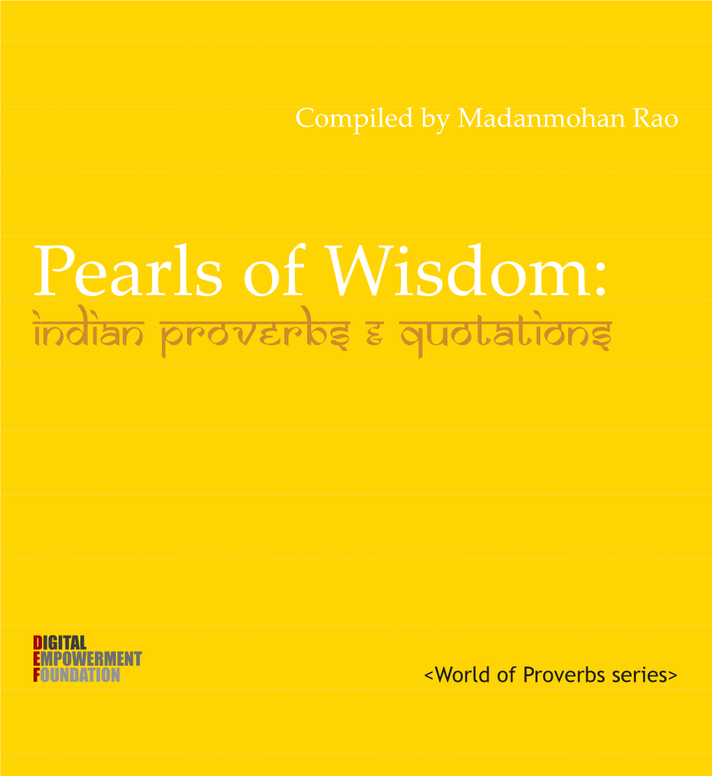 Pearls of Wisdom: Indian Proverbs & Quotations