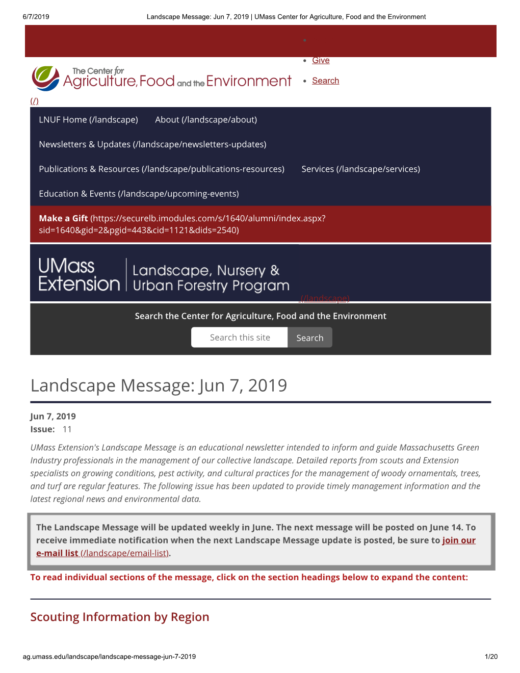 Jun 7, 2019 | Umass Center for Agriculture, Food and the Environment