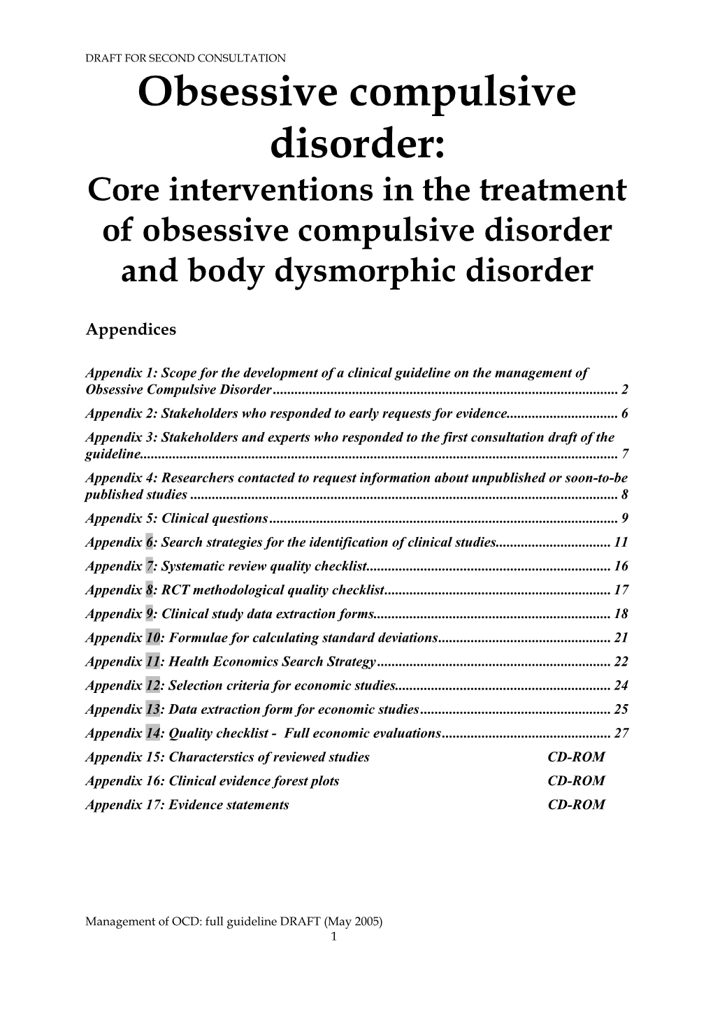 Core Interventions in the Treatment of Obsessive Compulsive Disorder and Body Dysmorphic Disorder