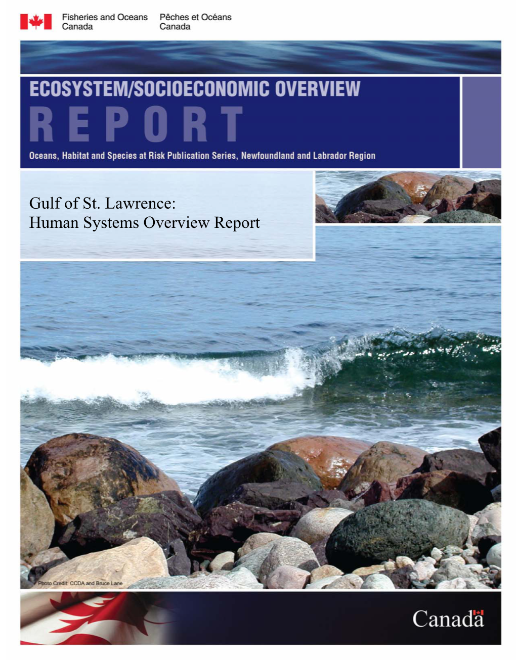 Gulf of St. Lawrence: Human Systems Overview Report