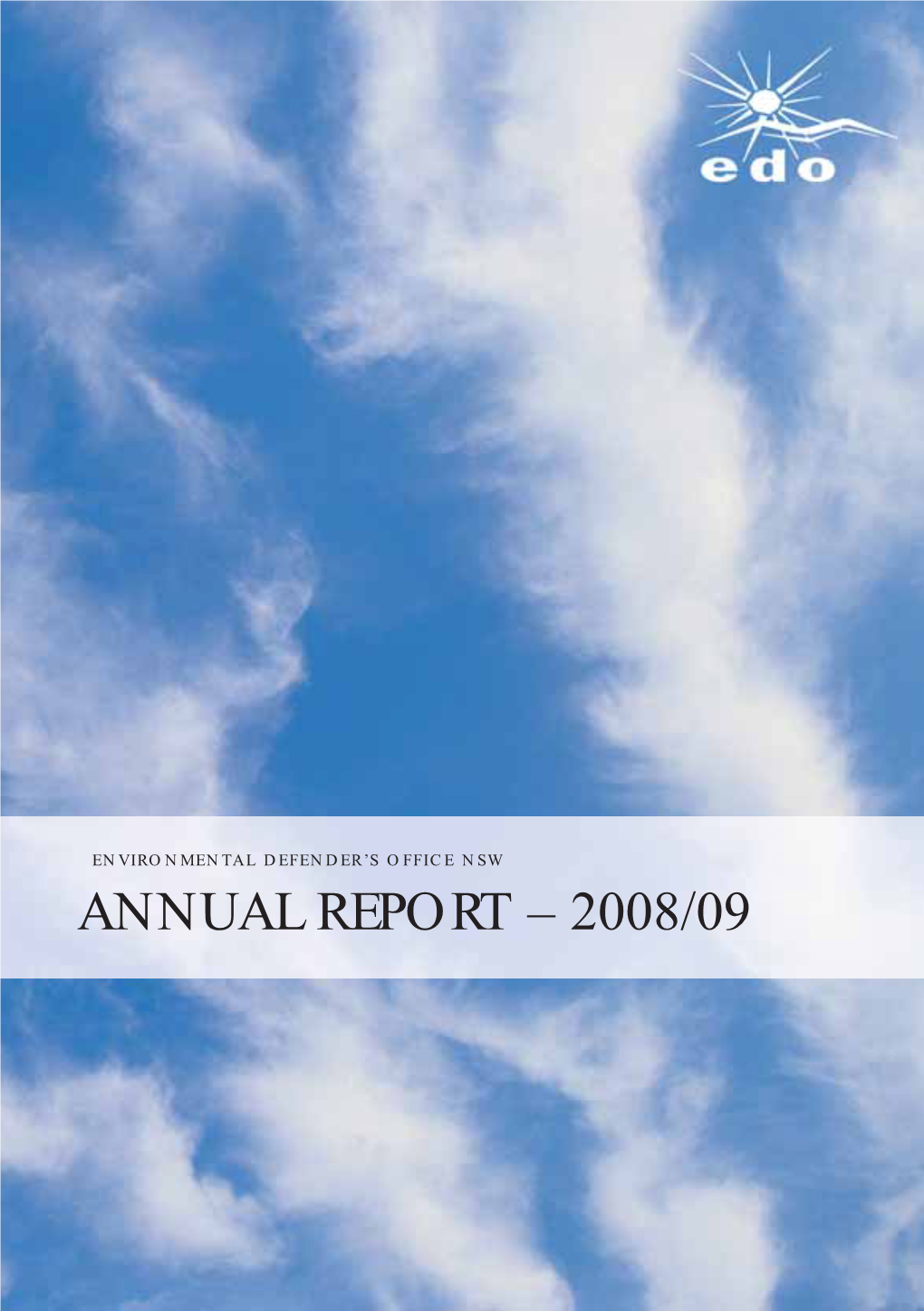 ANNUAL REPORT – 2008/09 Edo