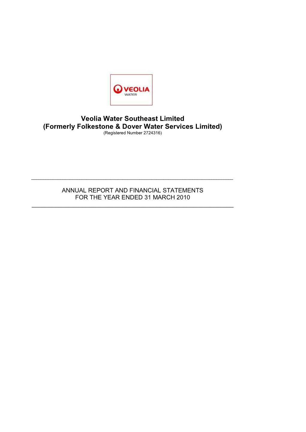 2009-2010 VWSE Ltd Statutory Regulatory Accounts FINAL