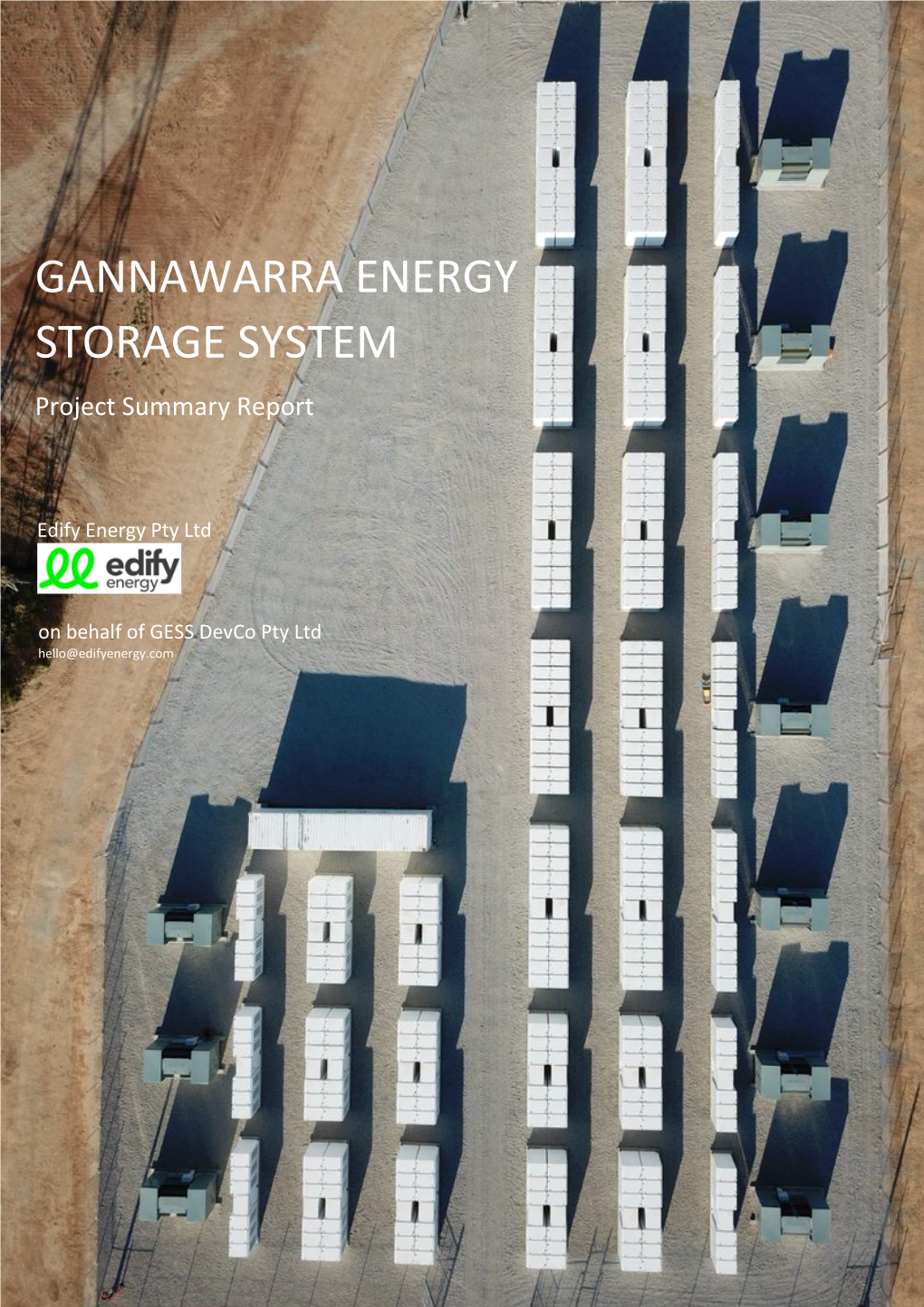 Gannawarra Energy Storage System Knowledge Sharing Report