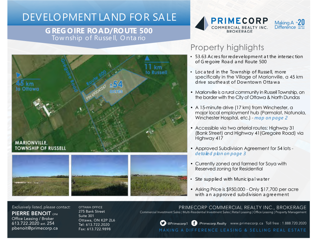 Development Land for Sale