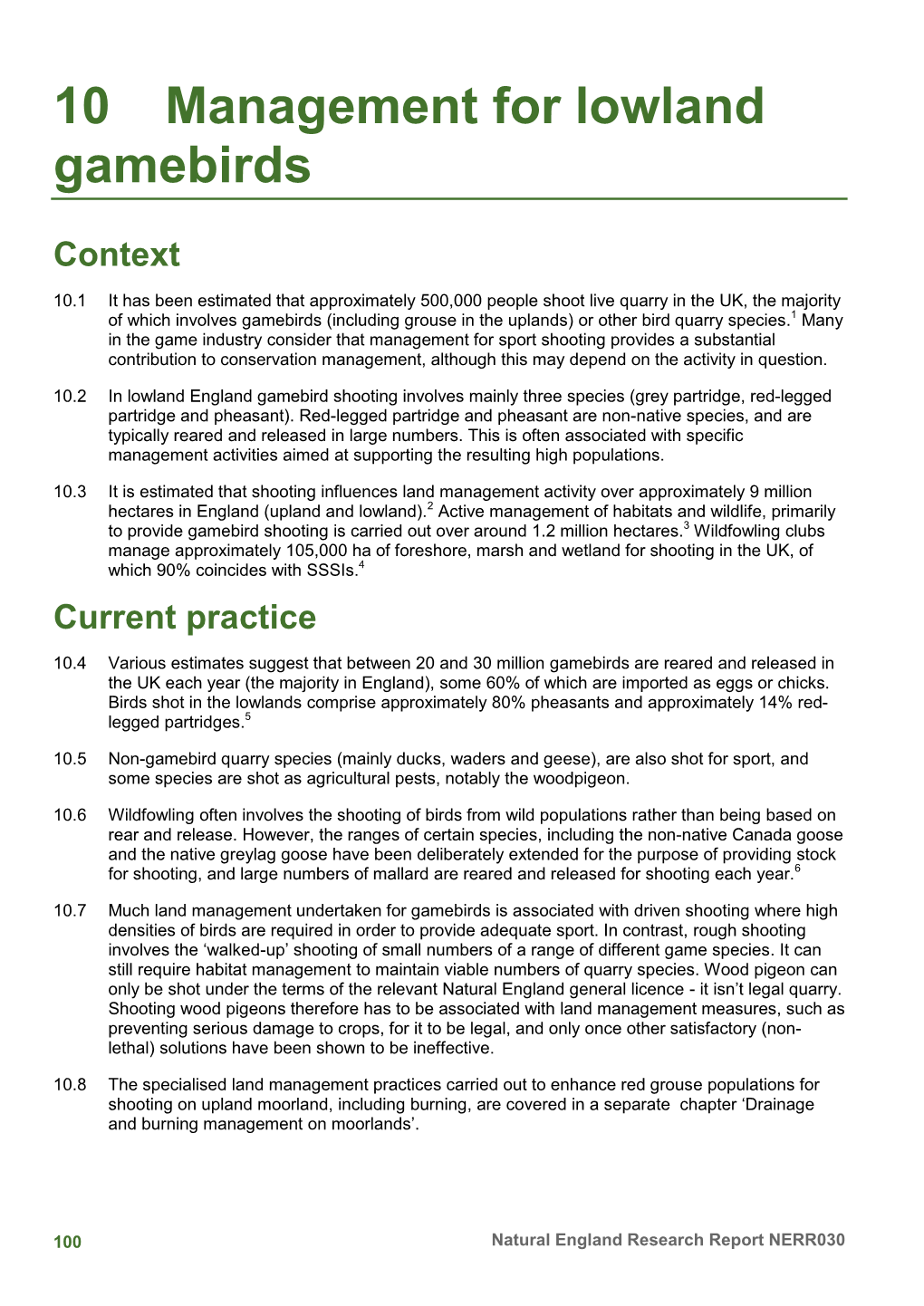 Chapter 10 Management for Lowland Gamebirds