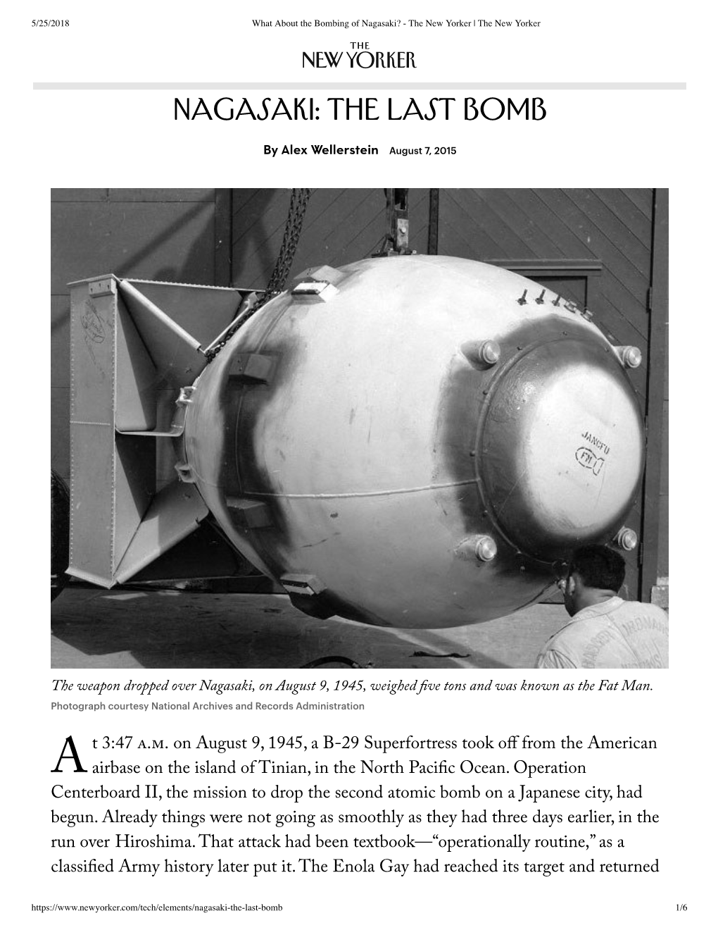 Nagasaki: the Last Bomb