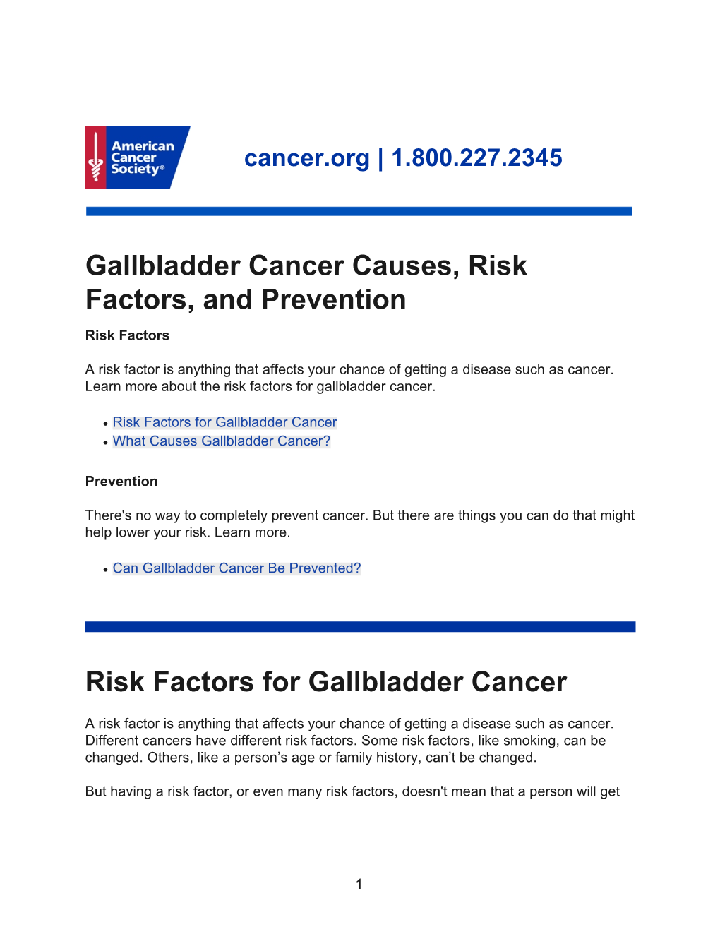 Gallbladder Cancer Causes, Risk Factors, and Prevention Risk Factors