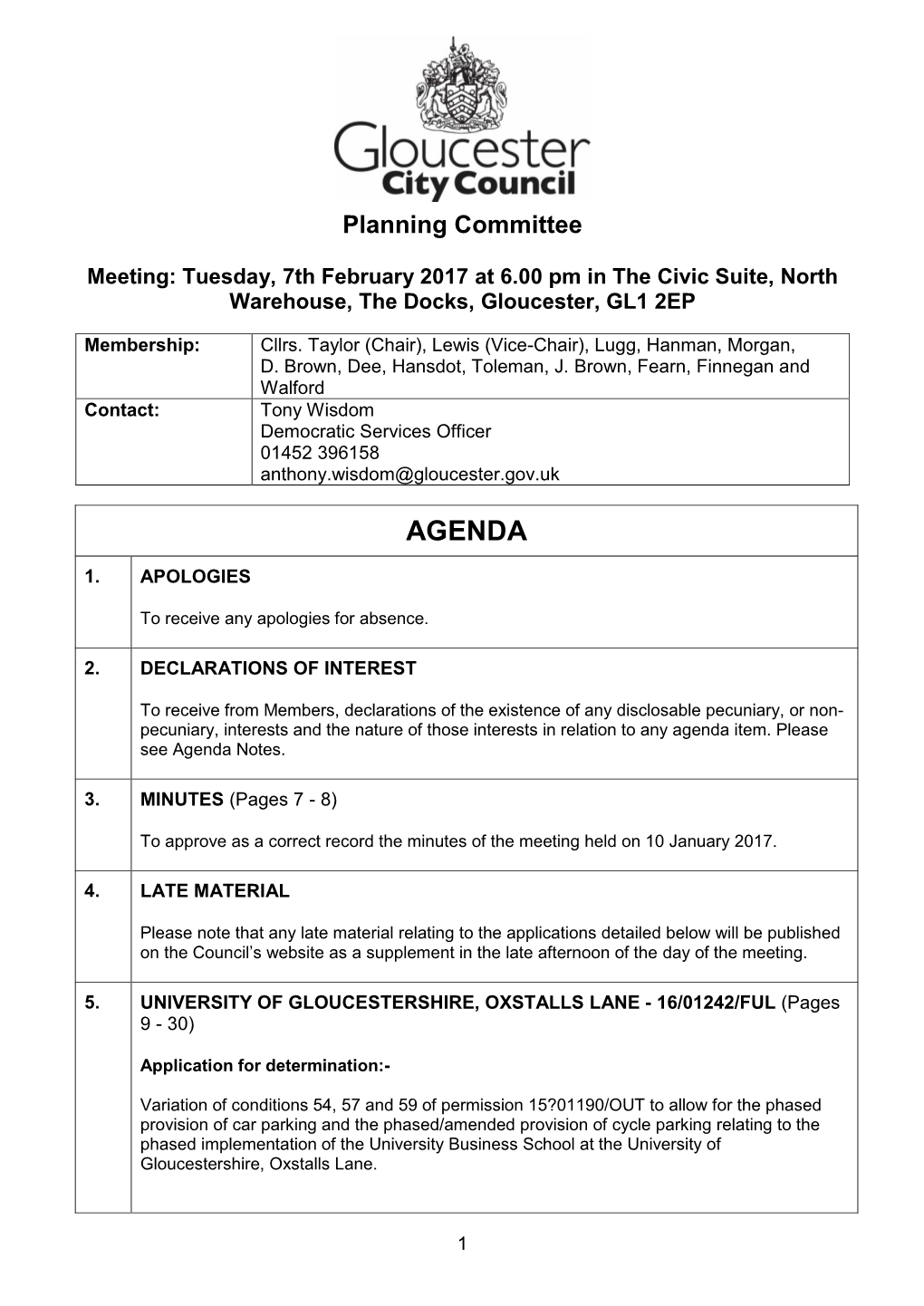 (Public Pack)Agenda Document for Planning Committee, 07/02