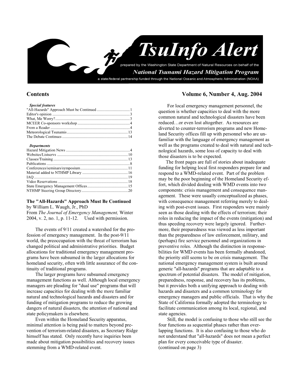 Tsuinfo Alert, August 2004