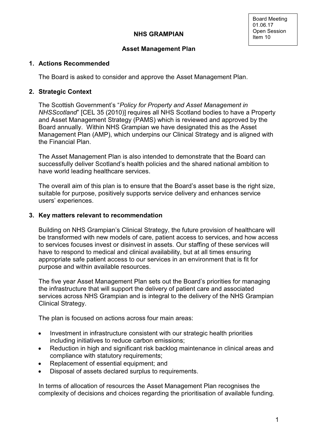 NHS GRAMPIAN Item 10