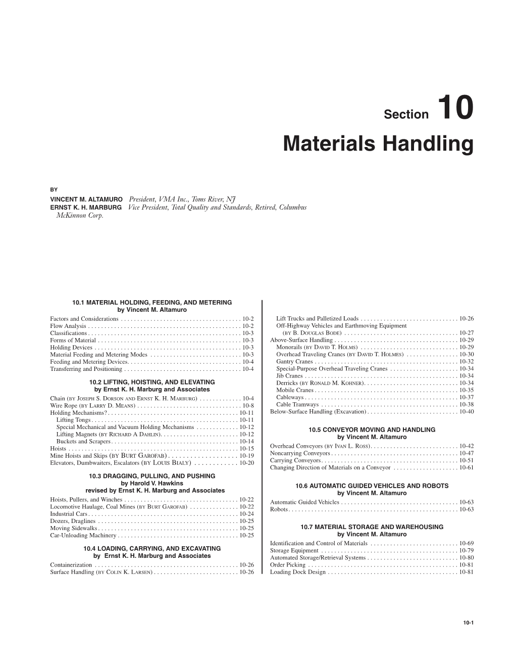 Materials Handling