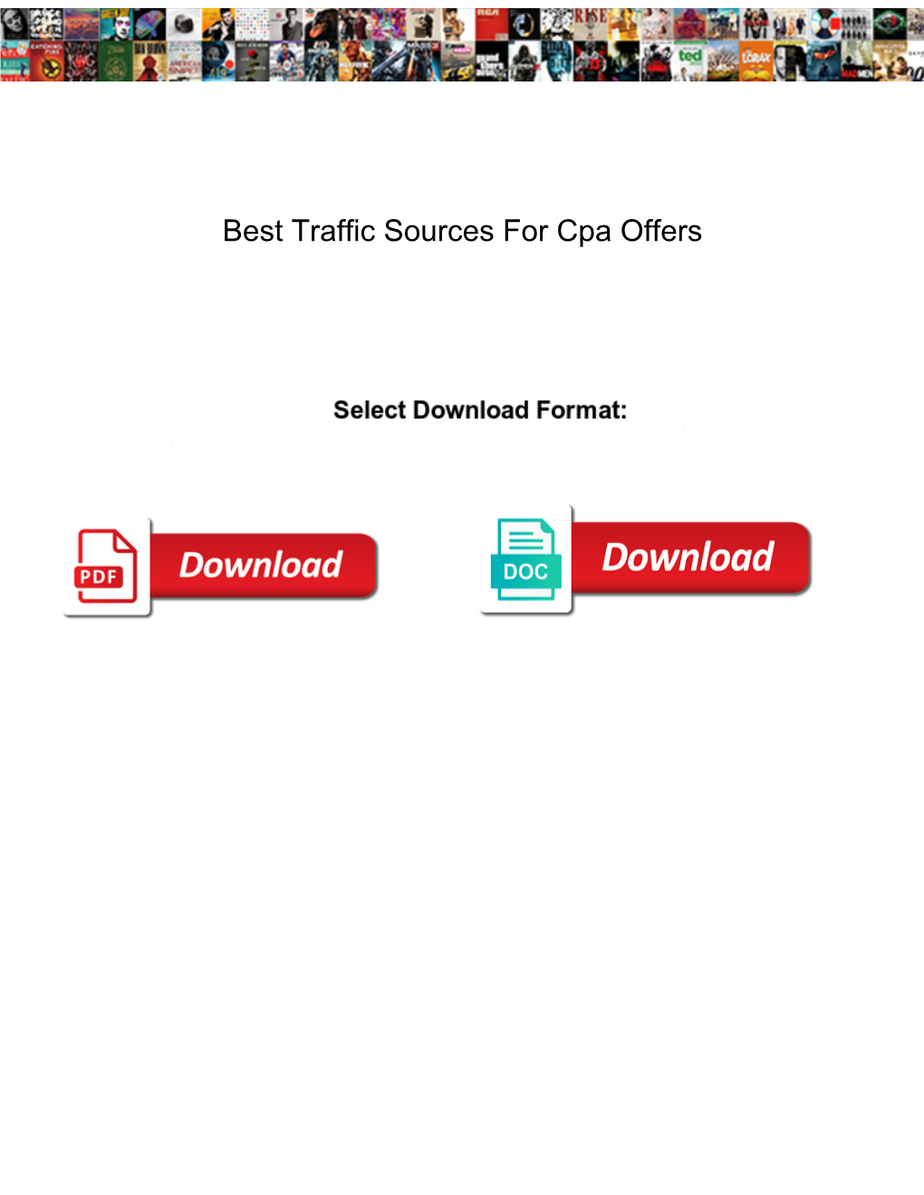 Best Traffic Sources for Cpa Offers