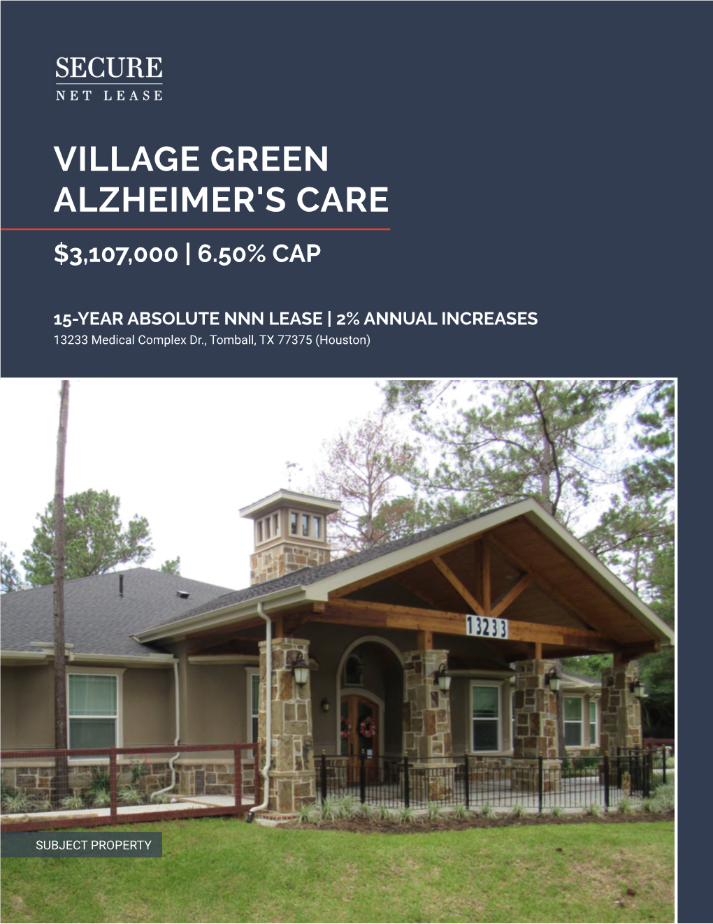 Village Green Alzheimer's Care Home, LLC Personally Guaranteed the Lease