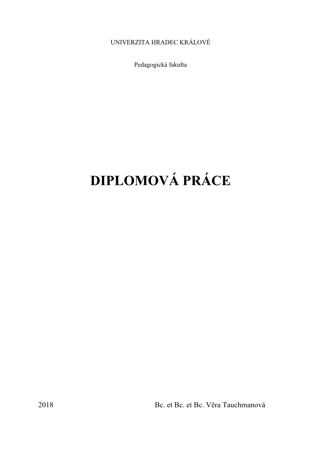 Diplomová Práce