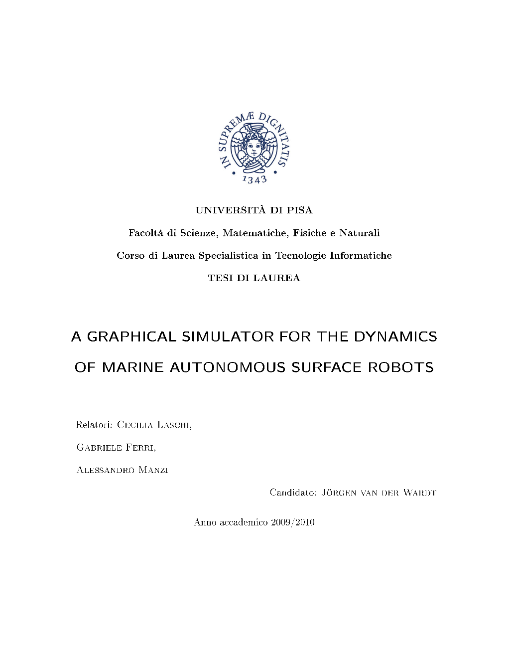 A Graphical Simulator for the Dynamics of Marine