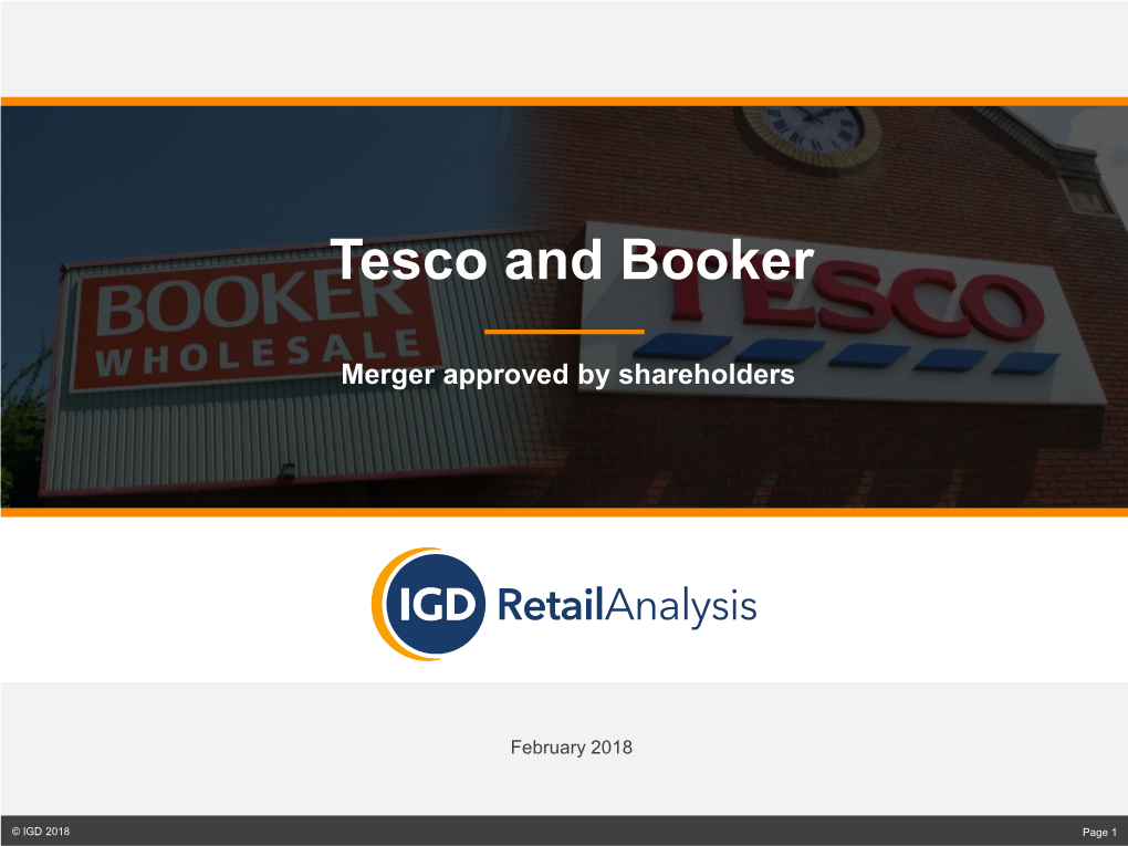 Tesco and Booker