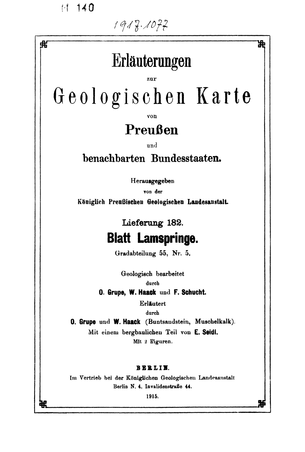 Geologischen Karte