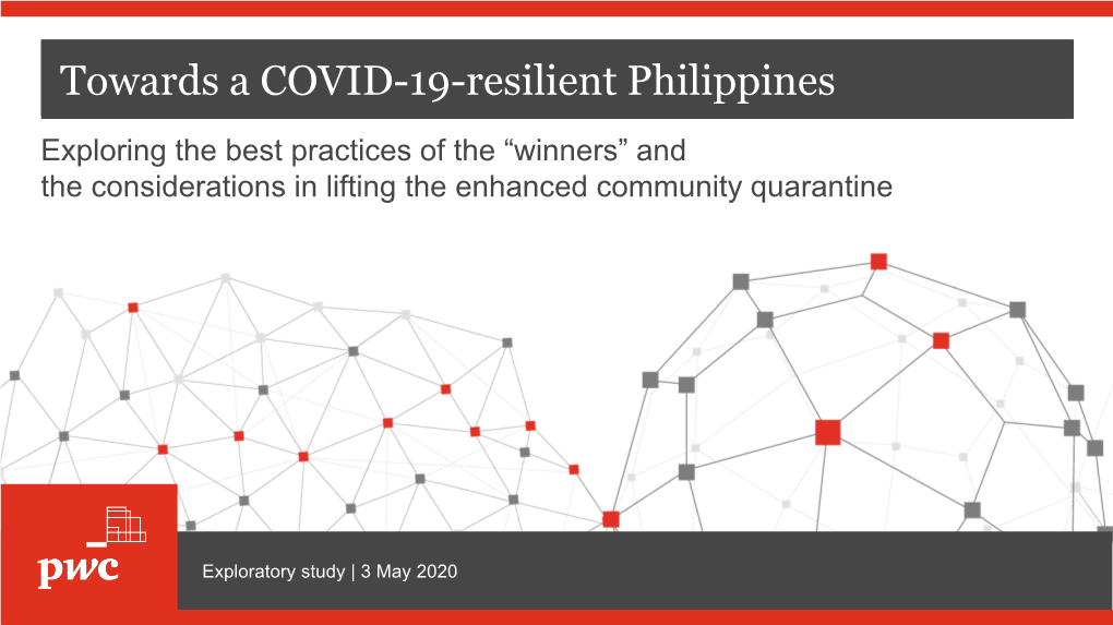 Towards a COVID-19-Resilient Philippines