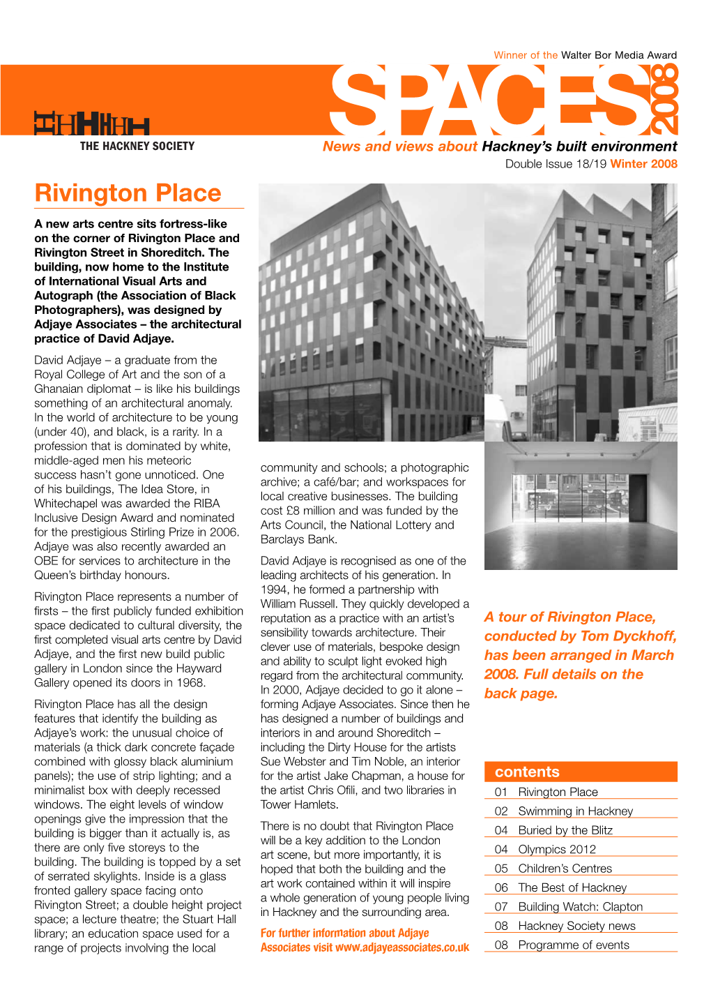 Rivington Place a New Arts Centre Sits Fortress-Like on the Corner of Rivington Place and Rivington Street in Shoreditch