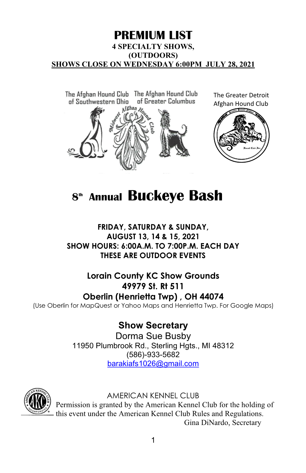 Annual Buckeye Bash