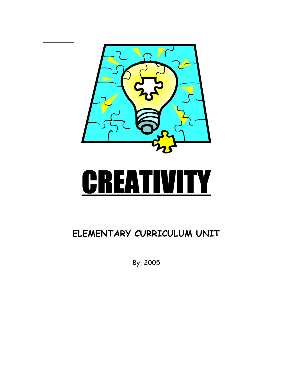 Elementary Curriculum Unit