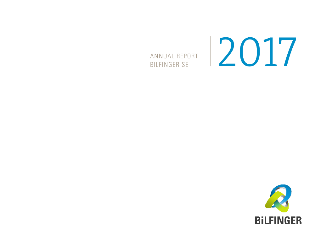 Annual Report Bilfinger Se