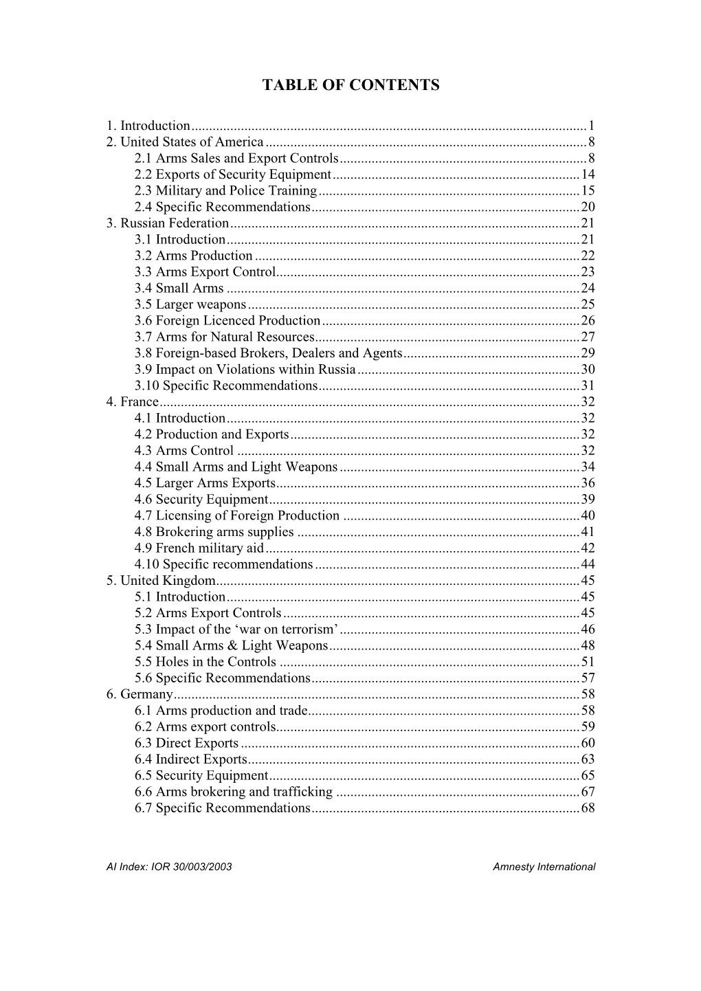 G8 Arms Exports and Human Rights Violations