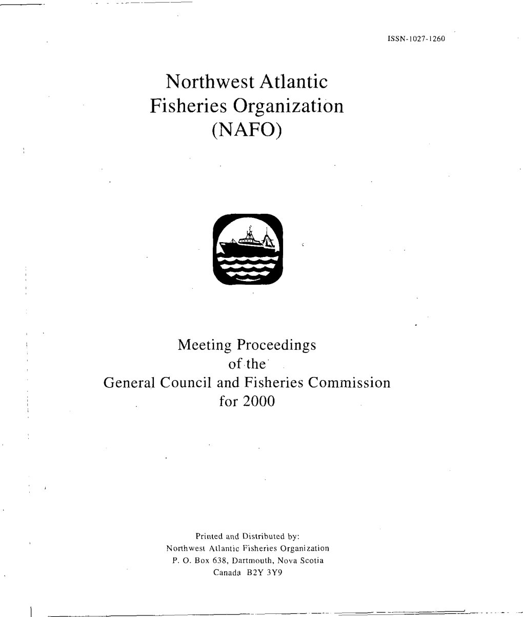 Meeting Proceedings of the General Council and Fisheries Commission for 2000