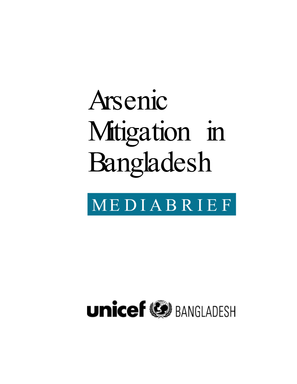 Arsenic Mitigation in Bangladesh
