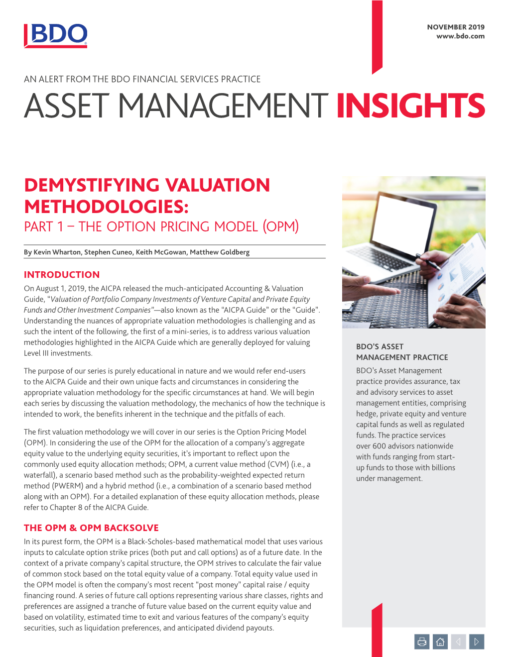 Demystifying Valuation Methodologies: Part 1 – the Option Pricing Model (Opm)