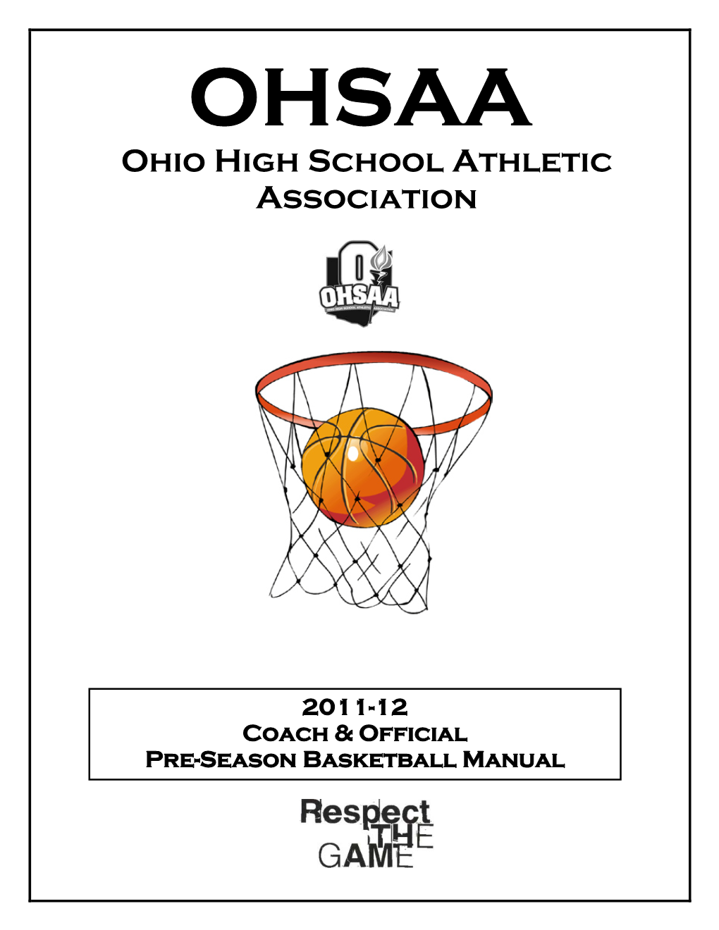 2001 OHSAA State Basketball Tournament – Participants Manual