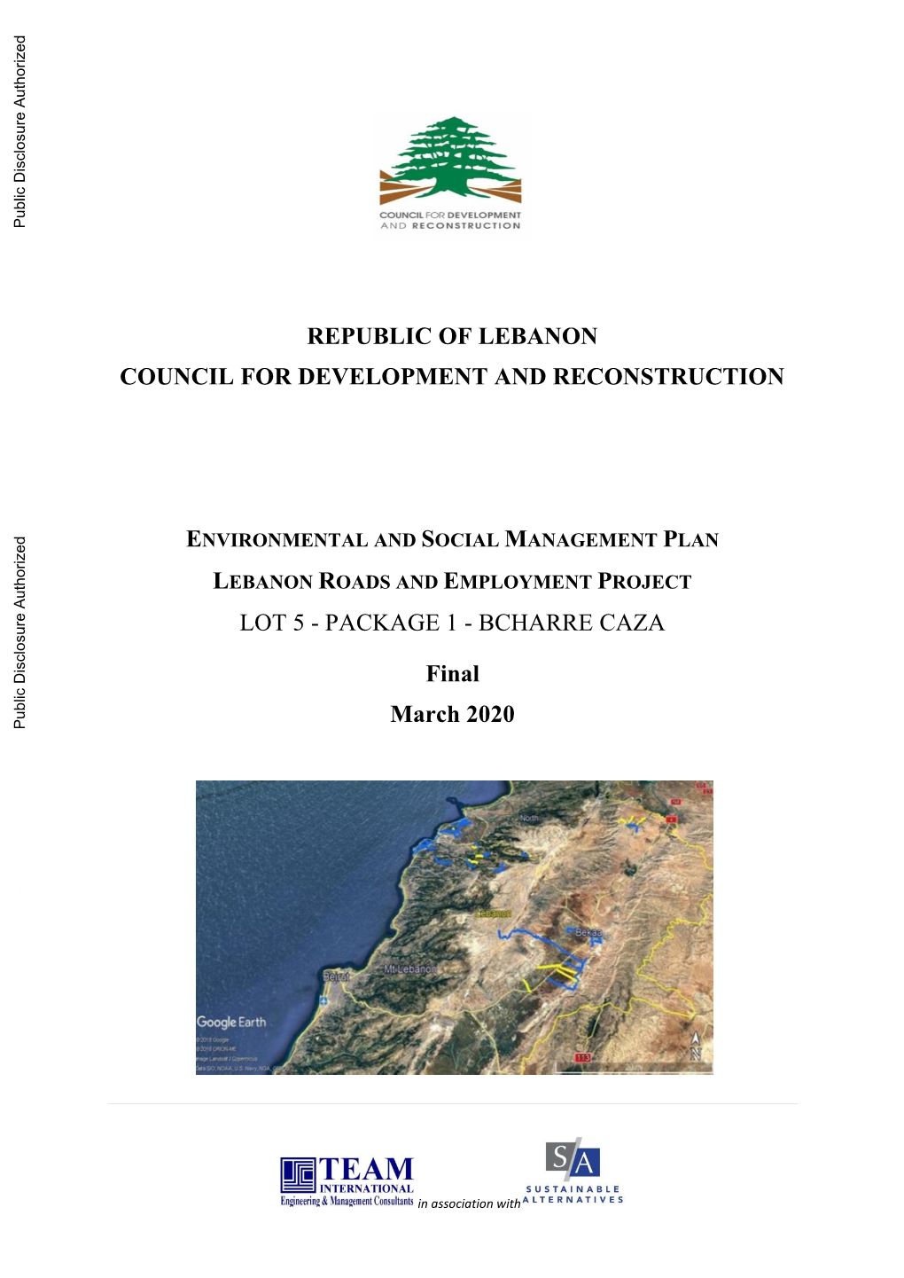 Republic of Lebanon Council for Development and Reconstruction