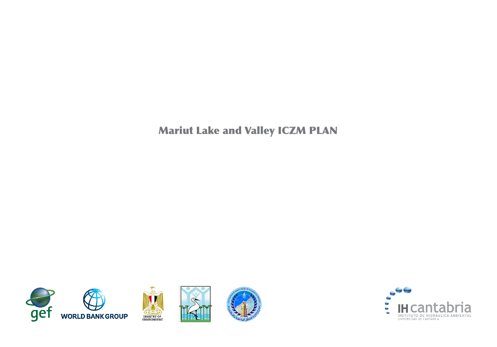 Mariut Lake and Valley ICZM PLAN Legal Deposit: SA 20-2016 Print: J