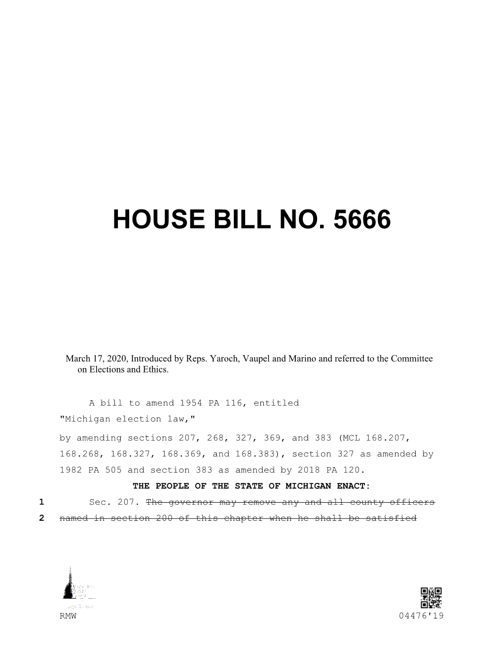 House Bill No. 5666
