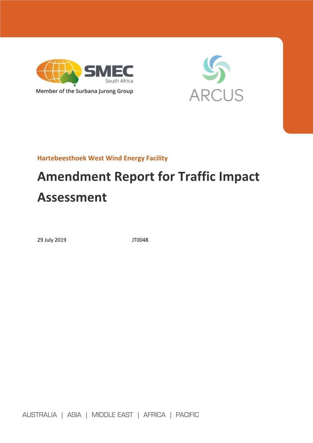 Amendment Report for Traffic Impact Assessment