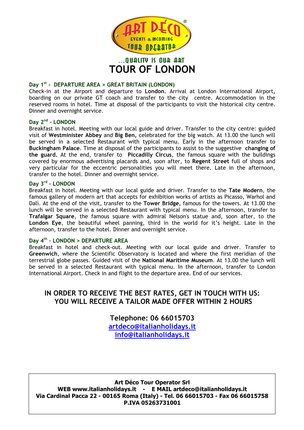 Web Gb Tour of London