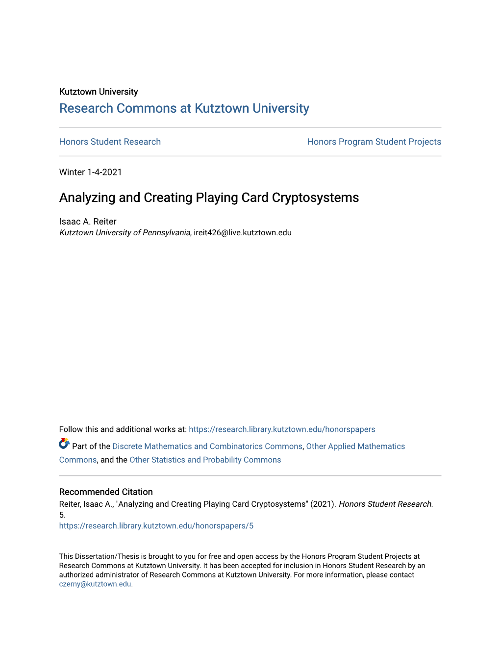 Analyzing and Creating Playing Card Cryptosystems