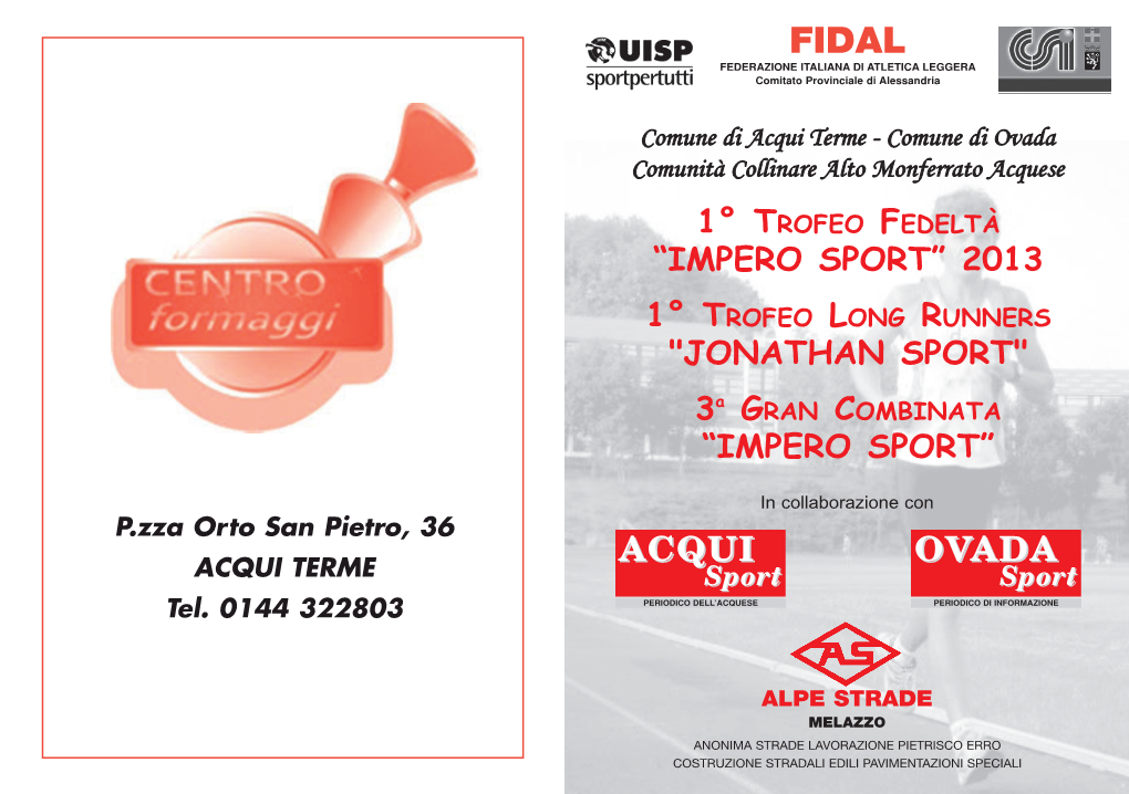 ACQUI OVADA ACQUI TERME Sport Sport Tel