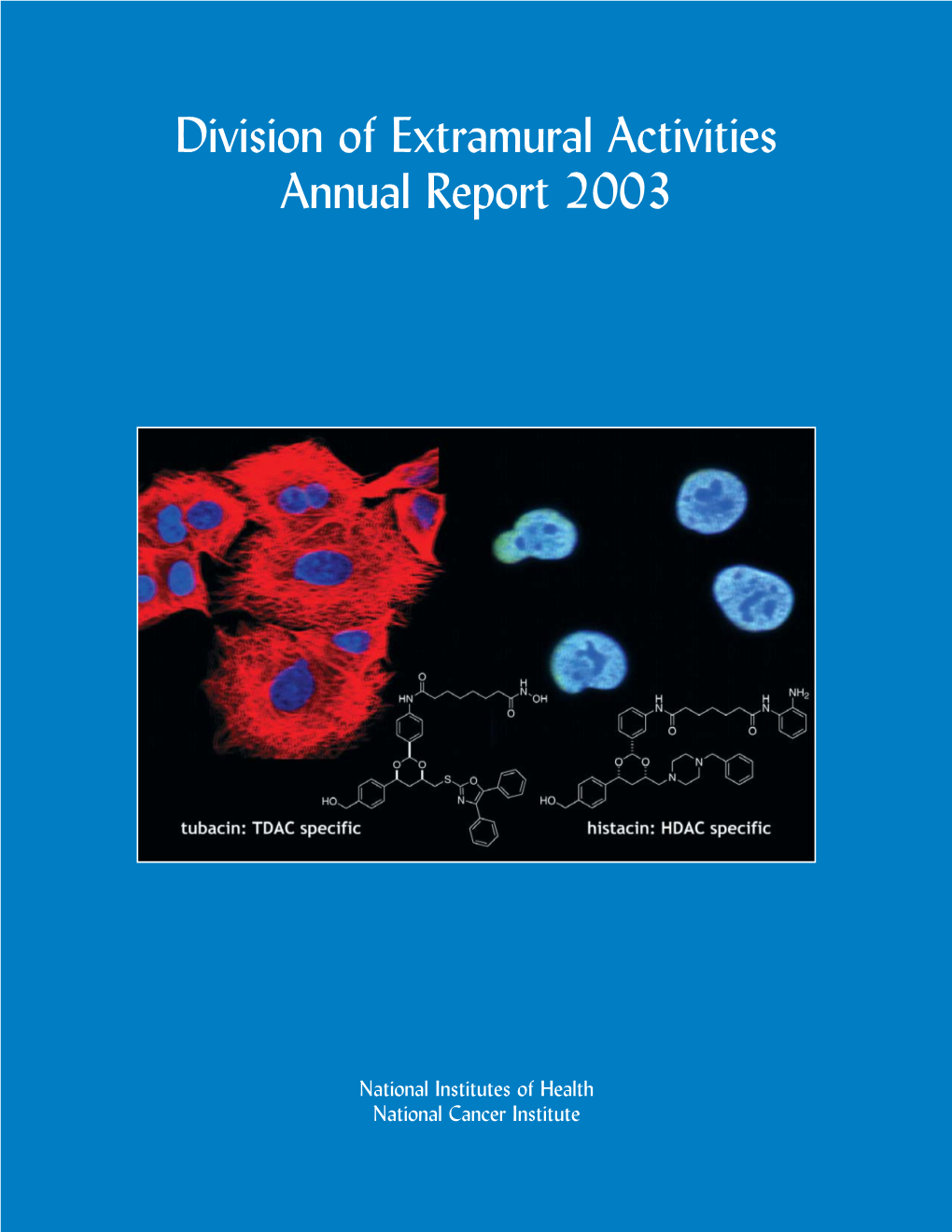 Division of Extramural Activities Annual Report 2003