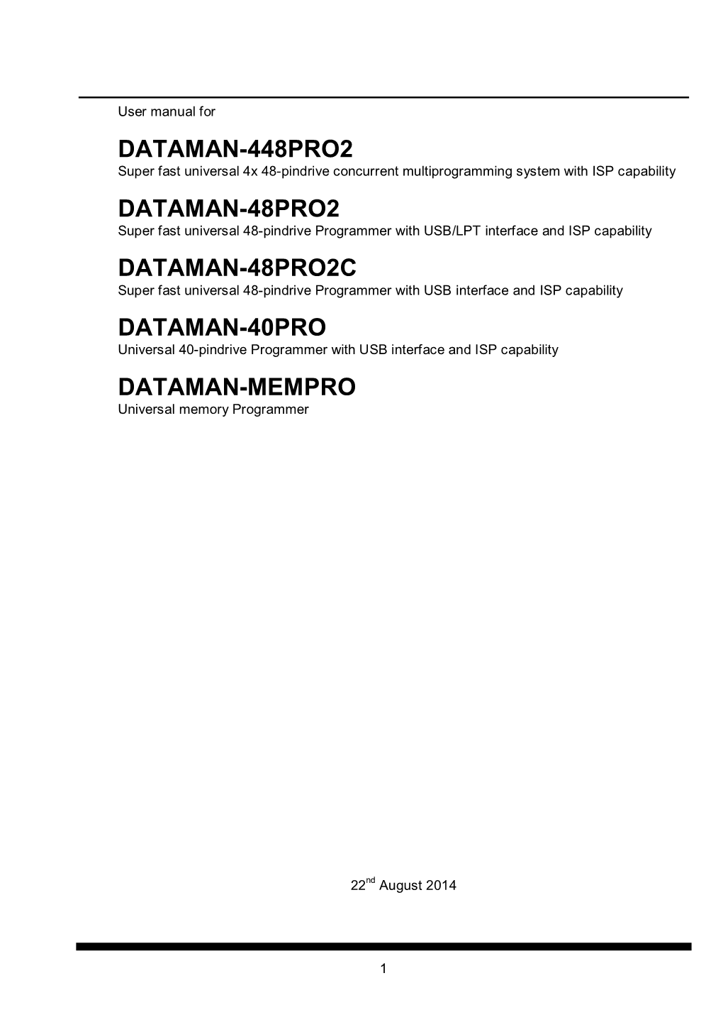 Dataman 40Pro Manual