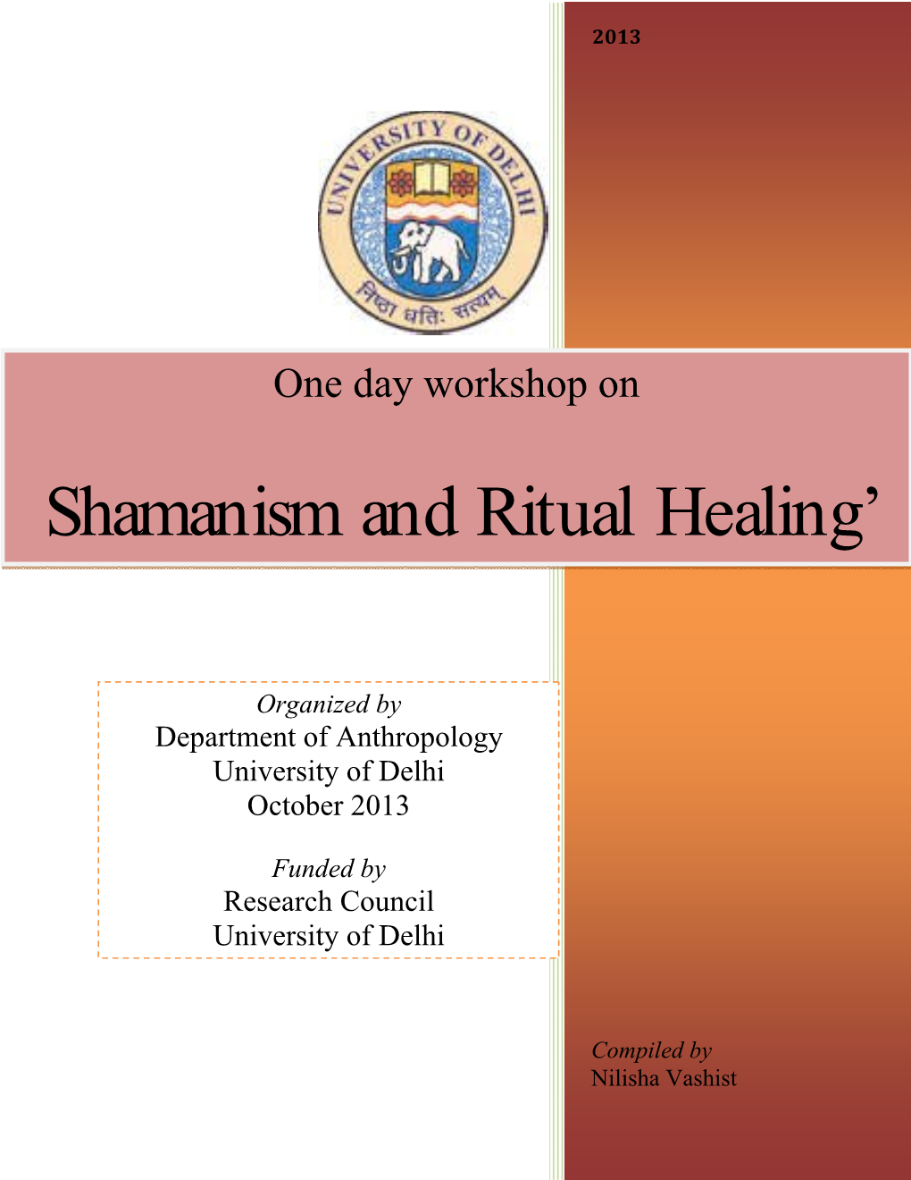 Shamanism and Ritual Healing'