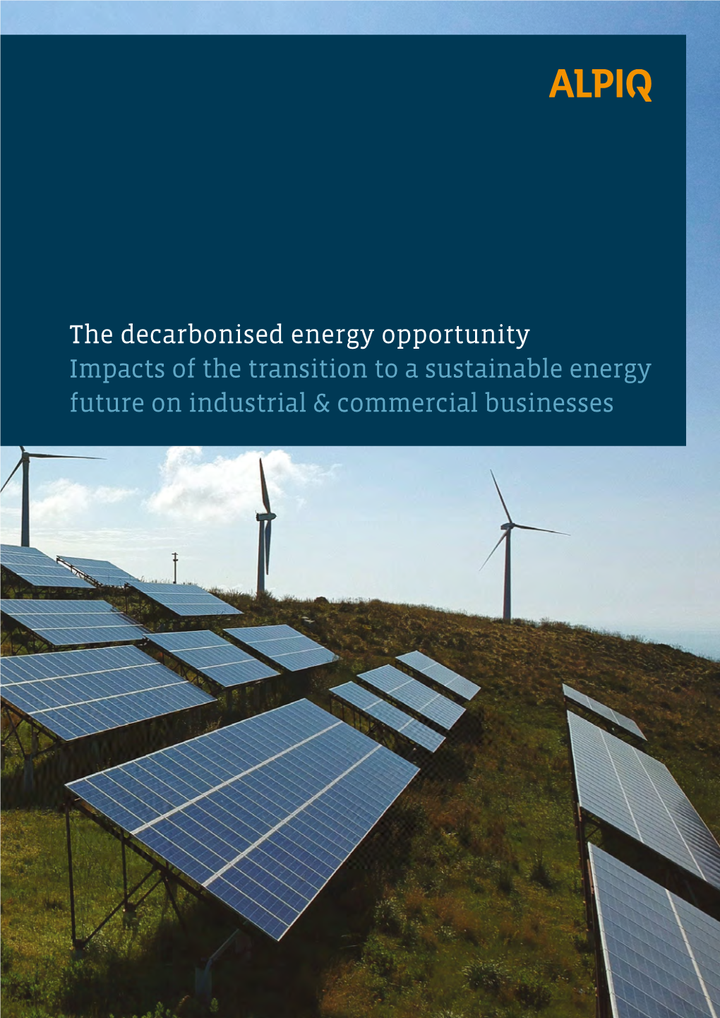 The Decarbonised Energy Opportunity Impacts of the Transition to a Sustainable Energy Future on Industrial & Commercial Businesses Contents
