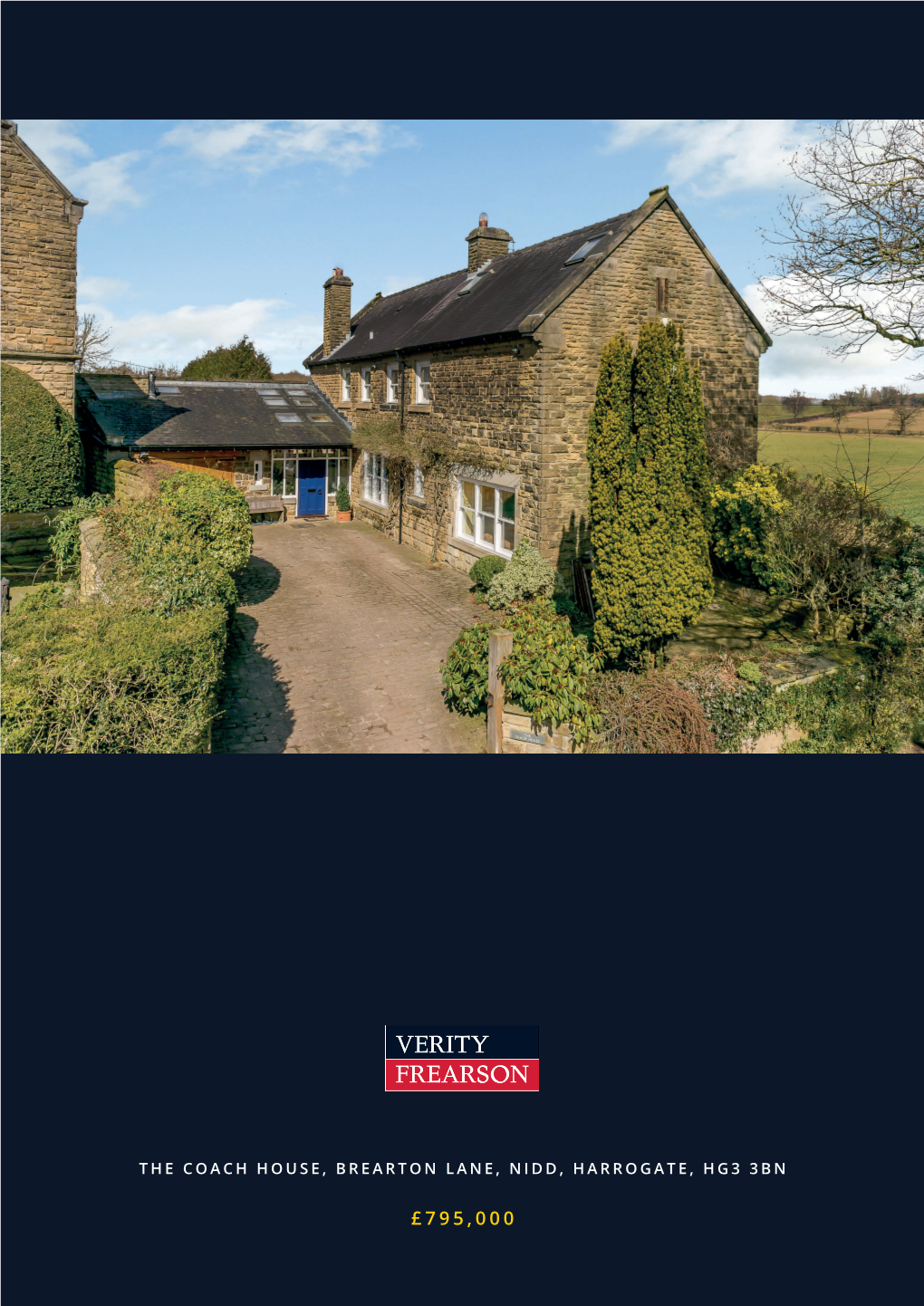 £795,000 the COACH HOUSE, BREARTON LANE, Nidd, Harrogate, HG3 3BN